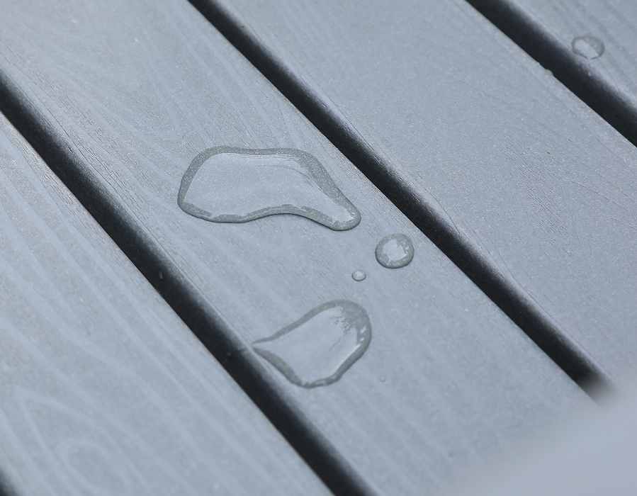 Mesa externa retangular HDPE cinza