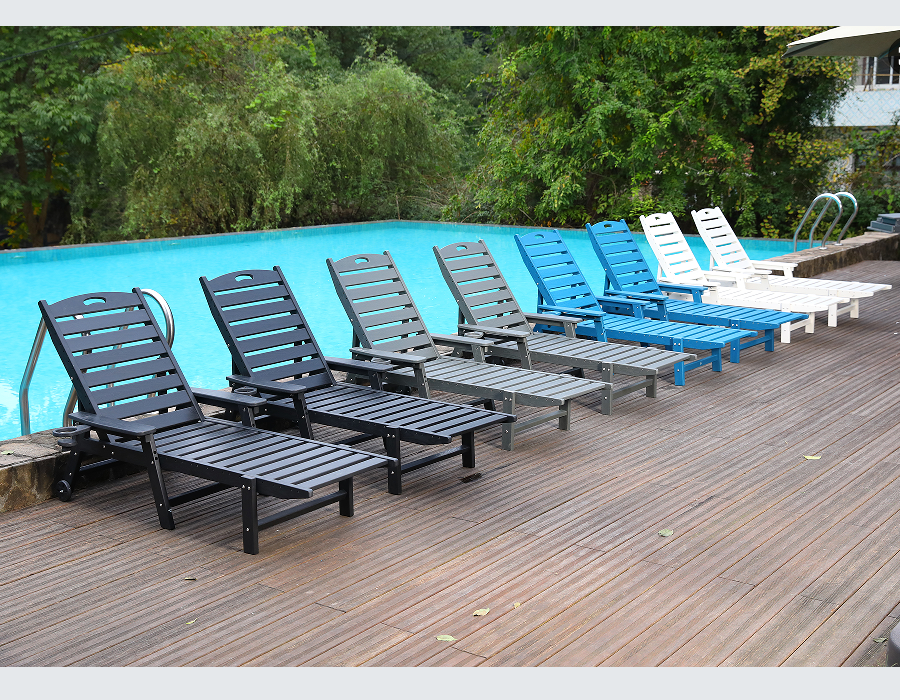 Espreguiçadeira Solo Adirondack HDPE Branco Brilhante