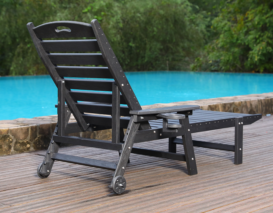 Espreguiçadeira Solo Adirondack HDPE Branco Brilhante