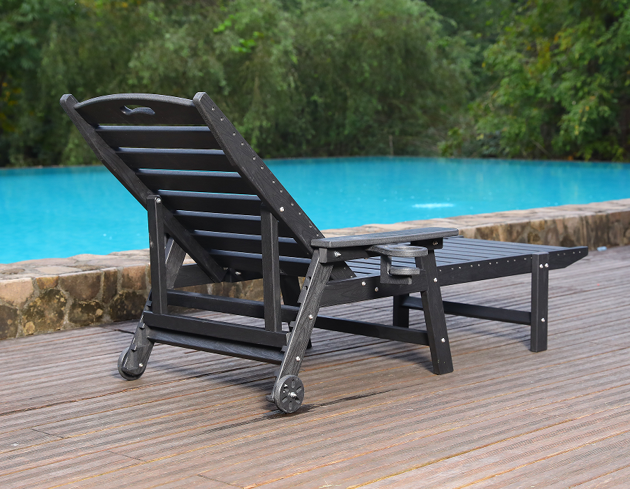 Espreguiçadeira Solo Adirondack HDPE Branco Brilhante