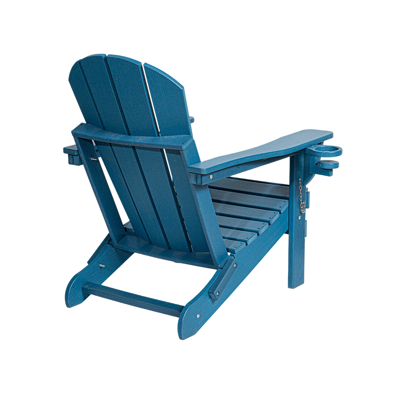 Cadeira Adirondack HDPE Azul Marinho com Ferragens em Aço Inoxidável